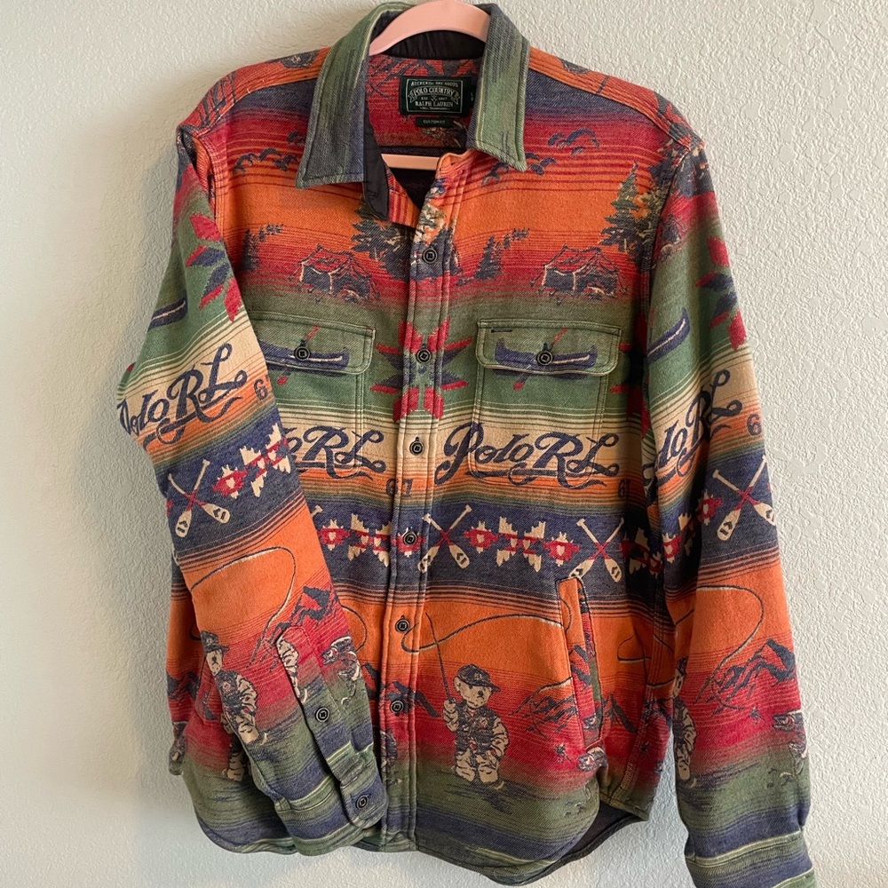 RARE!!! RL Ralph Lauren Southwestern Outdoor Print Jacket